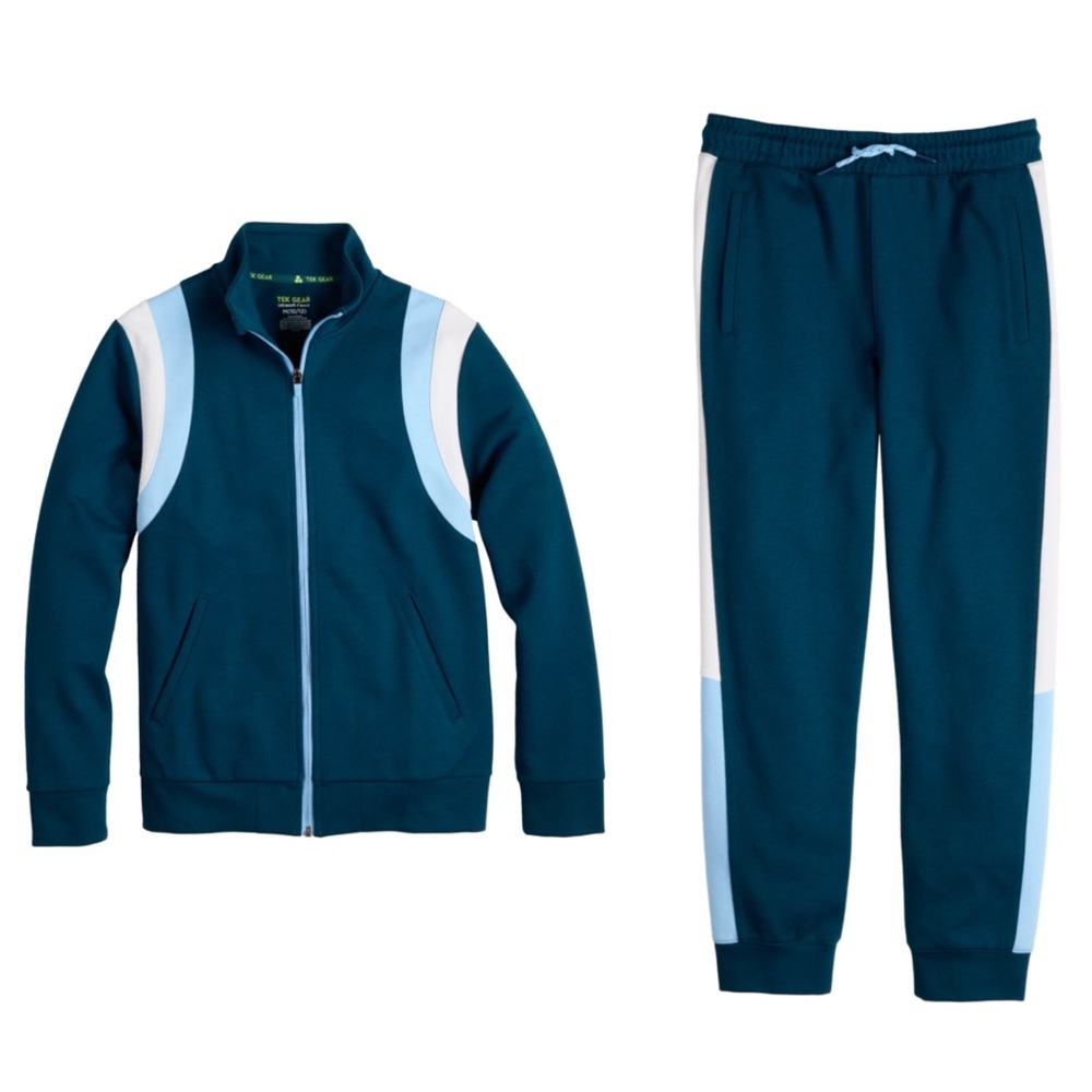 Tek Gear Boys Essential Fleece Track Jacket and Jogger Pants